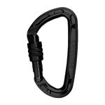 EDELRID Pure Screw Carabiner (CE 0082, Black, Weight - 46G)