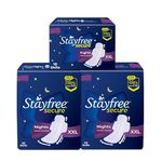 Stayfree Secure Night Sanitary Napkins for Women (98 Pads), Combo Offer pack Buy 80 Pads Get 18 Pads