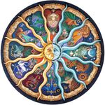 Puzzles for Adults 1000 Piece Jigsaw Puzzles 1000 Pieces for Adults Kids Puzzle Game Toys Gift Zodiac Horoscope 26.7" x 26.7"