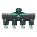 2WAYZ - 4 Way Garden Hose Splitter, Heavy Duty, Water Hose Manifold, Water Hose Splitter, 4 Way Hose Connector, Spigot Splitter, Faucet Divider Outdoor - Classic