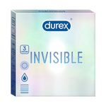 Durex Invisible Super Ultra Thin Condoms for Men 3s