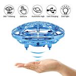 Scoolr Mini Drones for Kids and Adults, UFO Flying Ball Toys Hand Controlled Drone Quadcopter Flying Toys, Interactive Infrared Induction Helicopter Ball with 360° Rotating and Shinning LED Lights