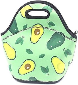 Insulated Neoprene Lunch Bag for Women,Men and Kids, Reusable Soft Lunch Tote for Work School (Avocado)