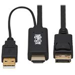 Tripp Lite HDMI to DisplayPort Adapter Cable Active 4K USB Power M/M 2M (P567-02M)