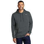 Nike Men's Hoodie Black/White nkCJ1611 010 (Anthracite/White, X-Large)