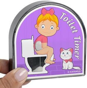 Katamco Toilet Timer (Kid Girl), Funny Gift for Kids, Birthday, Christmas, Stocking Stuffer. As seen on Shark Tank.