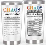 Breezy Valley Chaos Coordinator Tumbler Bosses Day Employee Thank You Gifts for Women - Best Boss Appreciation Gifts for Women Man Boss, Funny Birthday Gifts for Women Farewell Gifts for Coworkers