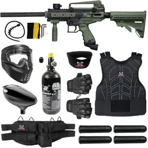 Maddog Tippmann Cronus Tactical Protective HPA Paintball Gun Marker Starter Package - Black/Olive