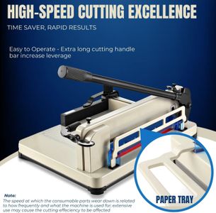 Flexzion 12" Guillotine Paper Cutter – Heavy Duty Trimmer