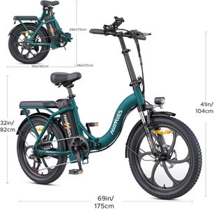 HillMiles MilePort 1 Folding Electric Bike – Compact, Lightweight