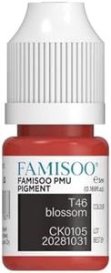 FAMISOO PMU Pigment for Lip 0.169fl.oz/5ml Professional Tattoo Ink for Long-Lasting Lips Color Microblading Ink Permanent Makeup Beauty Tattoo Supplies(T46 Blossom)