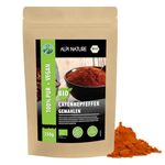 Organic Cayenne Pepper Powder (250g, 8.8oz), Organic Cayenne Pepper Ground from Controlled Organic Cultivation, Cayenne Chili Pepper 100% Natural, Without additives