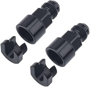 EVIL ENERGY 6AN Male to 3/8" Quick-Disconnect Female EFI Fuel Rail Fitting Aluminum 2PCS