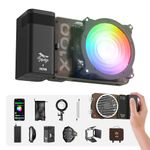 ZHIYUN MOLUS X100 RGB PRO 100W Video Light [Official] V2 Upgraded Version Professional Photography Lighting Portable Continuous Output Lighting 2500K~10000K CRI≥95 TLCI≥97 Only 384g for Youtube TT