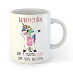 Aunticorn Mug Auntie Aunt Cute Funny Mug - Birthday - Christmas - Present 11oz Ceramic Mug