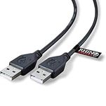 rhinocables USB 2.0 A Male to A Male Cable Lead for High-Speed Data Transfer (1, 0.5m (50cm))