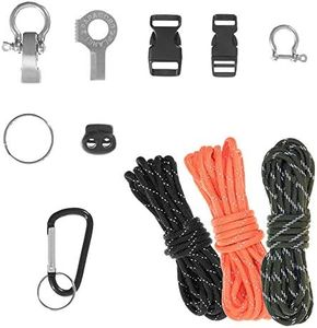 PARACORD PLANET DIY Ultimate Paracord Kit – 30 Feet of 550 Paracord & 10 Essential Necessities to Make Your Own Survival Paracord Bracelets, Lanyards, Tools
