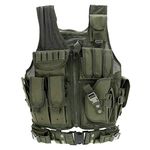 Tactical Mens Vest Military Tactical Army Polyester Waistcoat for Outdoor Camping Hunting Fishing Hiking Airsoft War Game