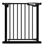 Lyrovo Metal Baby Safety Gate 2 Way Auto Close 75-95 cm Adjustable for Kids, Dogs, Pets, Infants (75-95Cm, Black)