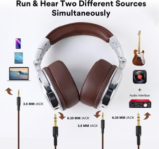 OneOdio Wired Over-Ear Headphones – Brown