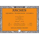 Arches - Watercolour Paper Block - 7" x 10" - 20 Sheets - 300gsm - Rough - Acid Free - White