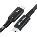 [Intel Certified] Cable Matters 40Gbps Active Thunderbolt 4 Cable 2m with 240W Charging and 8K Video - Fully Compatible with USB C/USB-C, USB 4 / USB4, and Thunderbolt 3