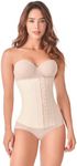 Ann Chery Corset Waist Trainer for Women - Colombian Waist Cincher - 3 Hook Latex Body Shaper, Beige, 5X-Large