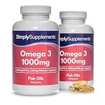 Omega 3 Fish Oil 1000mg Capsules | 360 Capsules | Providing EPA & DHA | Manufactured in The UK