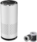 PupsDream Pet Air Purifier Portable 4 in 1 Anion Car Air Purifier With Color Light, 2 Speed Quiet Air Filter to Remove Smoke, Odors from Car,Bedroom,Office,Pet Room (White)