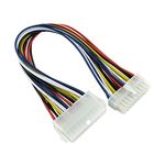 rhinocables ATX Power Supply PSU 20pin Extension Cables Internal PC Motherboard Lead '20 Pin Extension'