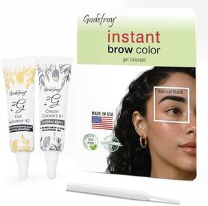 Godefroy Fast Acting Temporary Instant Brow Color, 24 Applications Per Package, Salon Quality Results (Natural Black)