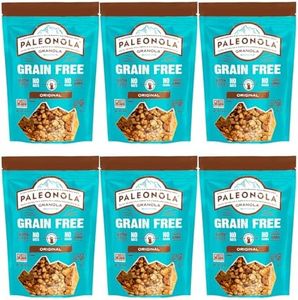 Paleonola Original Grain Free Granola, 10 Oz Resealable Bag (Pack of 6) - Grainless Protein Paleo Granola Blended with Dried Coconut and Cranberries - Low Carb, Gluten & Dairy Free, Non-GMO Snack