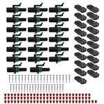 20Pcs 12015792 Complete Kits 2 Pin Sealed Connector 16-14 GA 8173 Replacement for Delphi Weather Pack