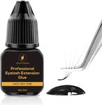 VENUS VISAGE Eyelash Glue for Professional Lash Extensions 1 2 Sec Dry Time & 6 7 Weeks Bonding Extra Black & strong Latex free Lash Adhesive (5ml),0.16 Fl Oz (Pack of 1)'