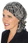Slip-On Slinky-Caps for Women with Chemo Cancer Hair Loss Neutral Tribal