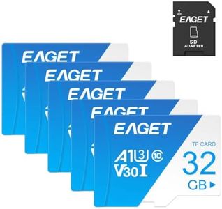 EAGET 5-Pack 32GB TF Memory Card with 1 SD Adapter, Up to 90MB/s Read