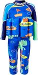 Baby Kids Floatation Suit Float One-Piece Swimwear Buoyancy for Girls Boys 50+Blue 3-4years