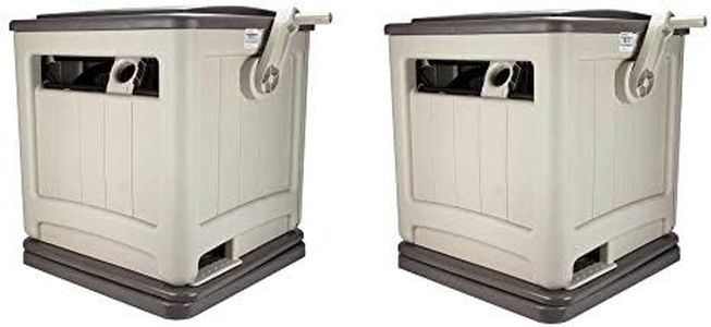 Suncast Swivel Hose Reel Storage Hideaway w/Smart Trak Hose Guide & Bin (2 Pack)