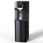 VECYS Water Dispenser with Ice Maker, 26LBS Daily Ice Making and Cold Water Supply, Bottom Loading Cooler Compatible with 3 or 5 Gallon Bottles, Ideal for Home and Office (No Hot Water)