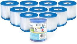 Intex Type H Easy Set Filter Cartridge Replacement for Swimming Pools (10 Pack)