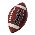 Franklin Sports Junior Football - Grip-Rite 100 - Kids Junior Size Rubber Football - Youth Football - Durable Outdoor Rubber Football - Classic Brown