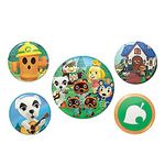 Animal Crossing Islander Badge Set (Pack of 5) (One Size) (Multicolored)