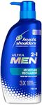 Head and Shoulders Ultra Men 2-In-1 Moisture Recharge Anti-Dandruff Shampoo and Conditioner 750 ml