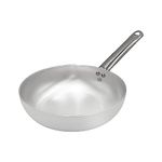 Pentole Agnelli ALMA111B28 High Pan for Jumping, Tubular Handle, Professional Aluminum, 28 cm