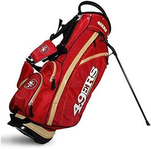 Team Golf NFL Fairway Golf Stand Bag, Lightweight, 14-way Top, Spring Action Stand, Insulated Cooler Pocket, Padded Strap, Umbrella Holder & Removable Rain Hood