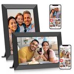 Frameo 10.1 Inch WiFi Digital Picture Frame, Smart Electronic Photo Frame with IPS Touch Screen 32GB Storage Auto-Rotate Wall Mounted Slideshow, Share Photos/Videos from Phone via Frameo APP (2 Pack)