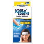 KOOL'n'Soothe Cooling Gel Sheet Migraine 6 Gel Sheets