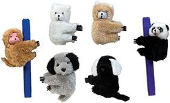 Raymond Geddes Clip-On Critter Plush Animal Pencil Toppers (Pack of 24)