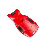 AFF Super Duty 6-Wheel Blow Molded Ergonomic Mechanic Creeper with Padded Headrest, 47"L x 23.6"W x 4.7" H, 3908