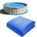 18 FT Round Pool Liner Pad for Above Ground Swimming Pool, Outdoor Pool Mat for Above Ground Pool Pad, Under Pool Floor Liner Underlayment Pad, Prevents Punctures Pool Mat Protector Tarp (18 FT)